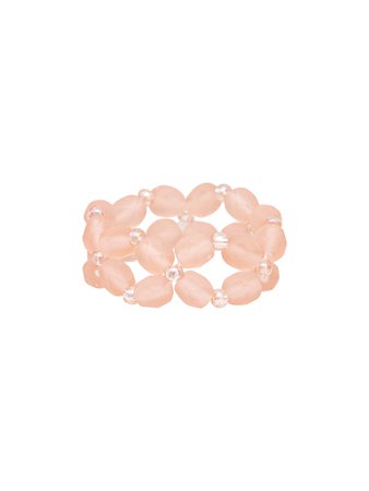 [SWINGSET] Seasonless Clover Beads Ring (Matt Apricot) – SellerWork