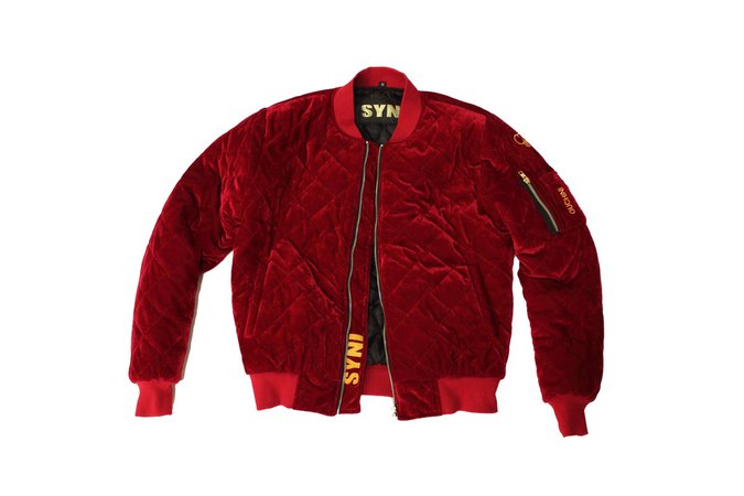 SYNI - Red Ruby Bomber Jacket