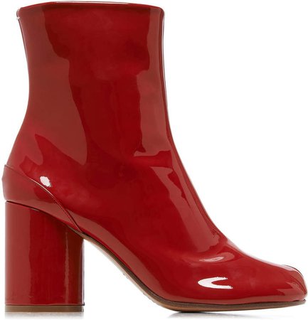 Maison Margiela Patent Leather Split Ankle Boots Size: 35.5