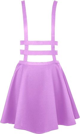 Amazon.com: EXCHIC Women's Braces Skirt Pleated A-Line Suspender Mini Skirt : Clothing, Shoes & Jewelry