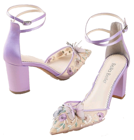 shoes heels fancy purple