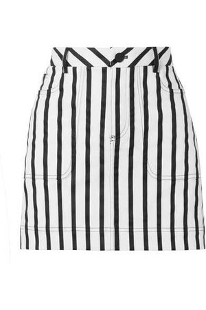 Alice + Olivia | Gail striped cotton-blend twill mini skirt | NET-A-PORTER.COM