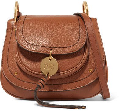 Susie Small Textured-leather Shoulder Bag - Tan