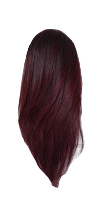 dark burgundy maroon long hair