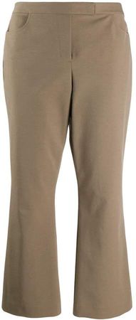 mid rise cropped trousers