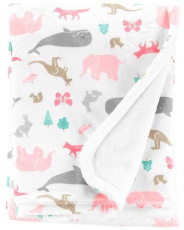 Baby Girl Animal Plush Blanket | Carters.com