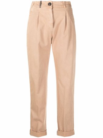 Peserico high-waist straight trousers - FARFETCH