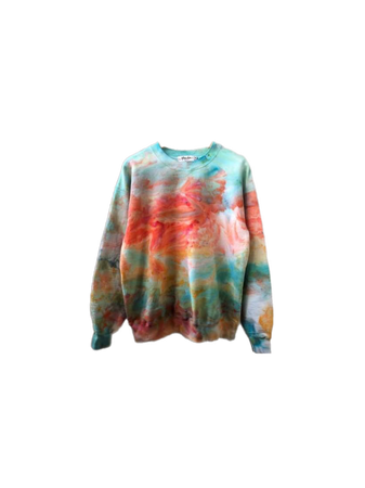 tie dye sunset sweater top shirts Etsy