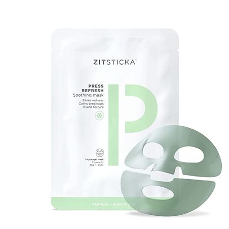 Amazon.com : Press Refresh by ZitSticka, Exfoliating and Hydrating Sheet Mask to Soothe Acne-Prone Skin, 5 Masks : Beauty & Personal Care