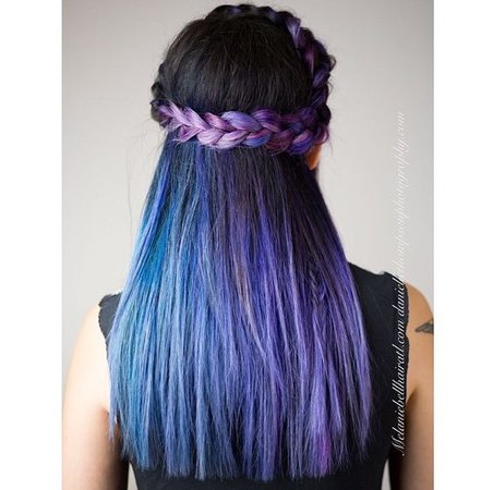 hair purple ombre