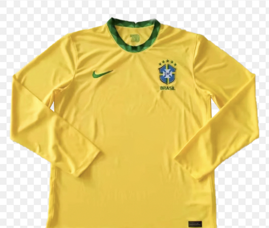 brazil soccer jersey long sleeve