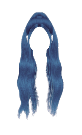 High Pigtail Dusty Blue Hair (Dei5 edit)
