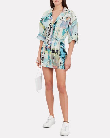 Zimmermann | Glassy Safari Linen Shirt Dress | INTERMIX®