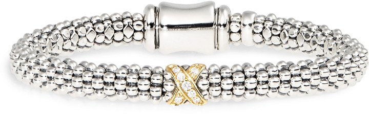 Caviar Lux Diamond X Bracelet