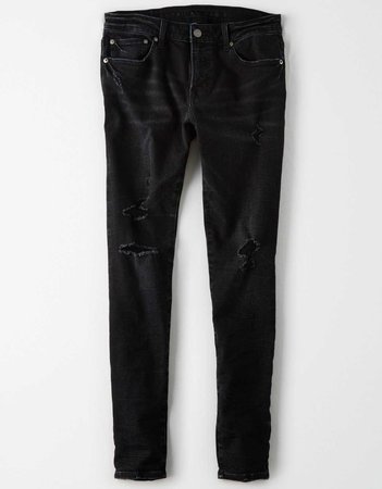 AE Flex Skinny Jean, Black Wash | American Eagle Outfitters