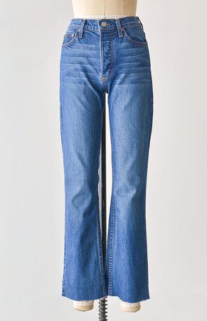 Francoise Denim Jeans / Vintage Inspired Straight Cut Denim Jeans / Adored Vintage