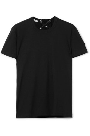 Moncler Genius | T-shirt en jersey de coton à lacets par Noir Kei Ninomiya 6 | NET-A-PORTER.COM