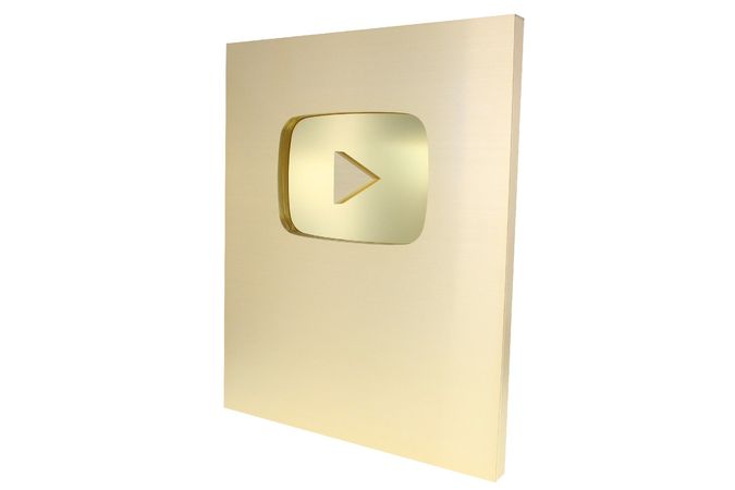 YouTube Gold Play Button