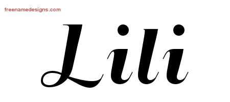 lili name design - Google Search