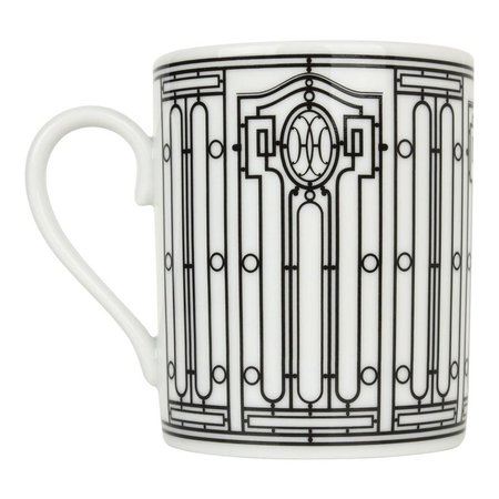 Hermes H Deco Mugs White and Black Set of Two new For Sale at 1stdibs