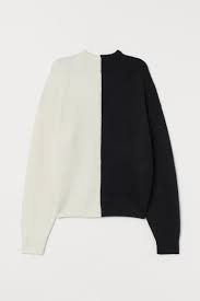 black and white mock neck sweater - Google Search