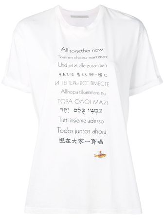 Stella McCartney Camiseta Com Estampa De Slogan - Farfetch