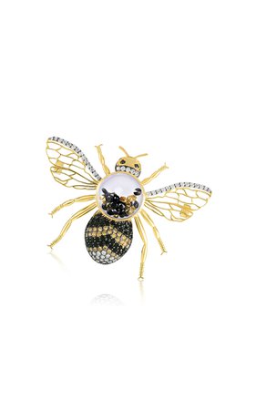 Moritz Glik Convertible Bee Pendant Brooch And Ring