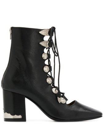 Shop black Toga Pulla lace-up ankle boots with Express Delivery - Farfetch
