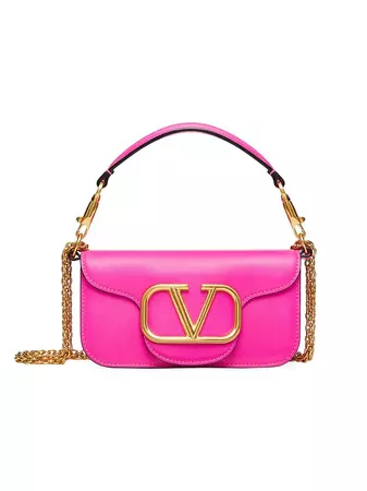 Shop Valentino Garavani Locò Small Shoulder Bag in Calfskin | Saks Fifth Avenue