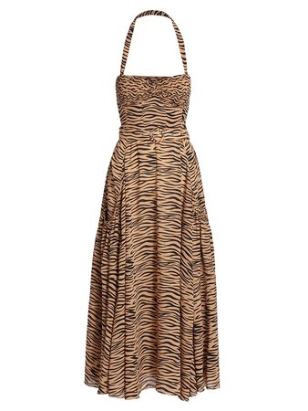 SWF Tiger-Print Maxi Dress