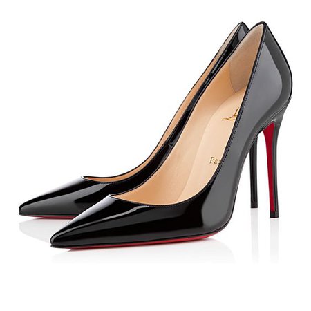 Kate 100 Black Patent Leather - Women Shoes - Christian Louboutin