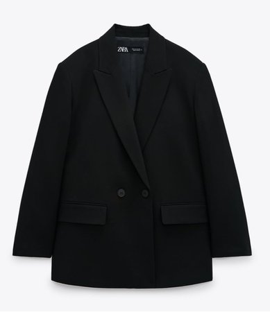 Zara oversized black blazer