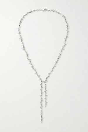 White gold 18-karat white gold diamond necklace | Suzanne Kalan | NET-A-PORTER