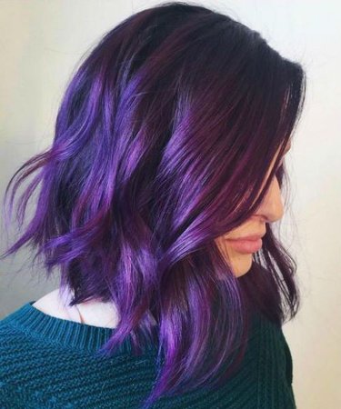 short purple hair - Google Search