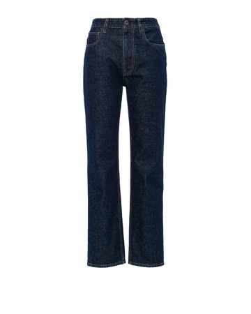Indigo denim five-pocket jeans | Prada