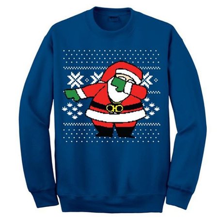 ‘Dabbing Santa’ Ugly Christmas Sweater - Blue