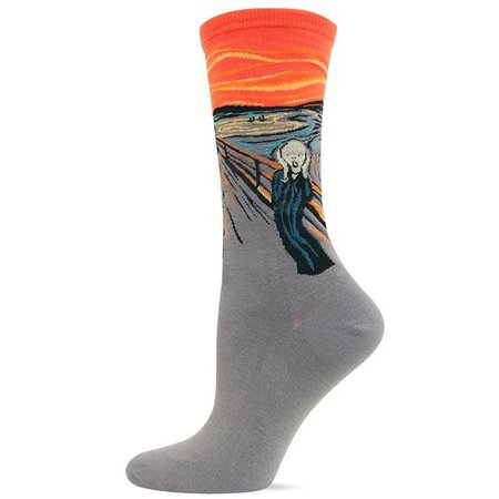 Munch Scream Socks for Women | Artist Series Socks Feature Fine Art - ModSock
