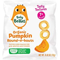 Amazon.com: Baby Bellies Organic Pumpkin Round-a-bouts, 0.42 Ounce Bag (Pack of 6) : Everything Else