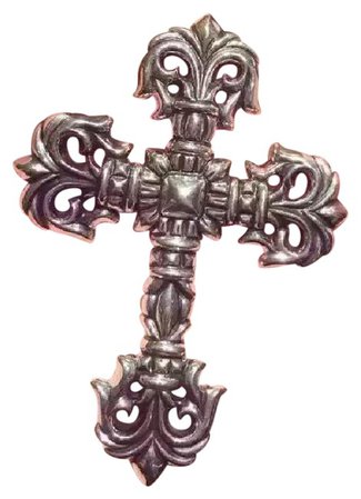 *clipped by @luci-her* Chrome Hearts Silver Xtra Large Filigree Cross Pendant with Bale Charm - Tradesy