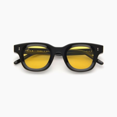 AKILA Eyewear Apollo Sunglasses in Black / Yellow