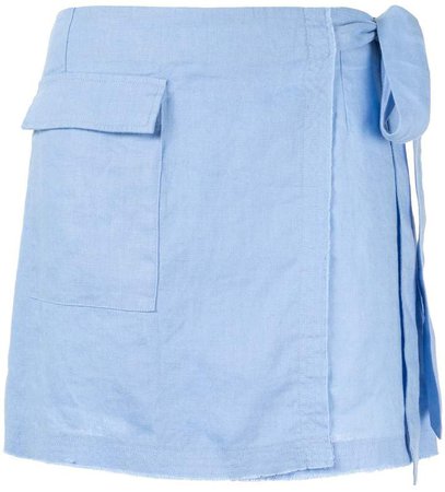 Venroy mini wrap skirt