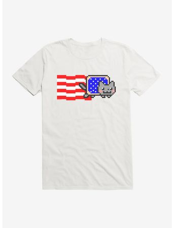 Nyan Cat American Flag T-Shirt | Hot Topic