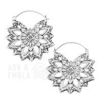 Zhakar White Brass Inca Earrings (PAIR) – Ask and Embla Store