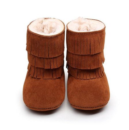 Baby Girl Winter Tassel Snow Boot Shoes – The Trendy Toddlers