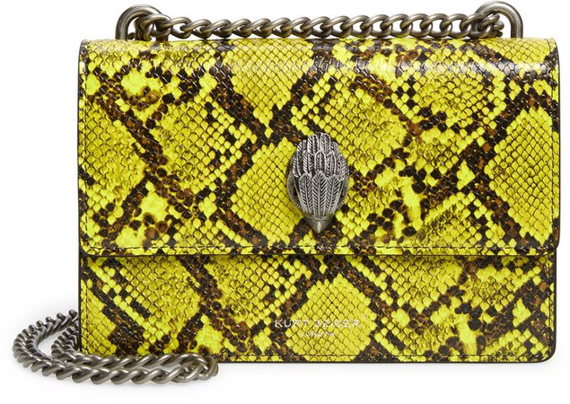 Small Shoreditch Snake Embossed Leather Crossbody Bag