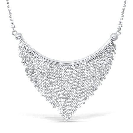 silver statement necklace - Google Search