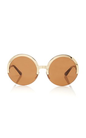 Full Moon Metal Round-Frame Sunglasses by Marni | Moda Operandi