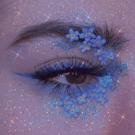 blue fairy makeup
