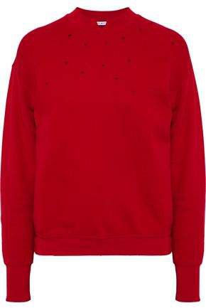 Distressed Cotton-terry Sweatshirt