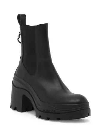 Shop Moncler Envile Leather Chelsea Boots | Saks Fifth Avenue